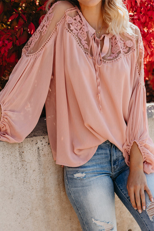 Stunncal Sweet Love Floral Embroidery Shirt - 3 Colors