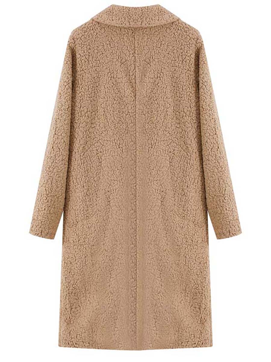 Stunncal Long-Sleeved Lapel Plush Jacket(7 colors)