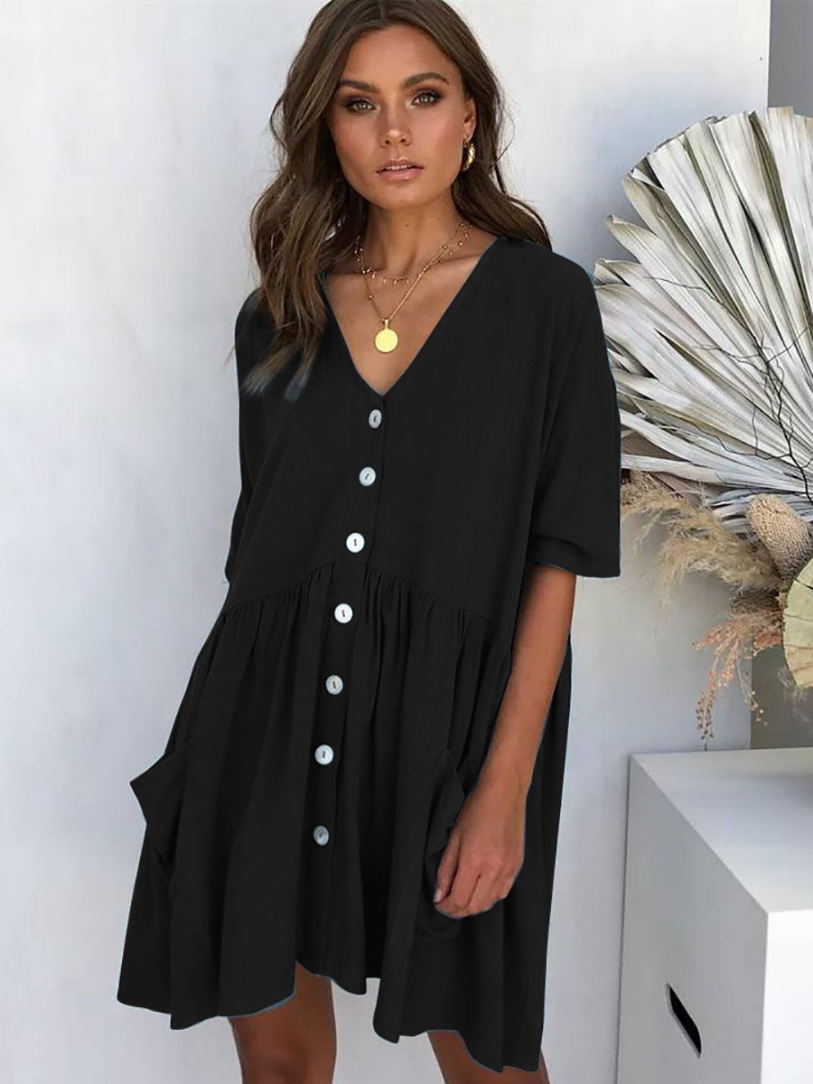 Stunncal Button Dress