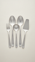 Matte Stainless Steel Serving Utensils Set