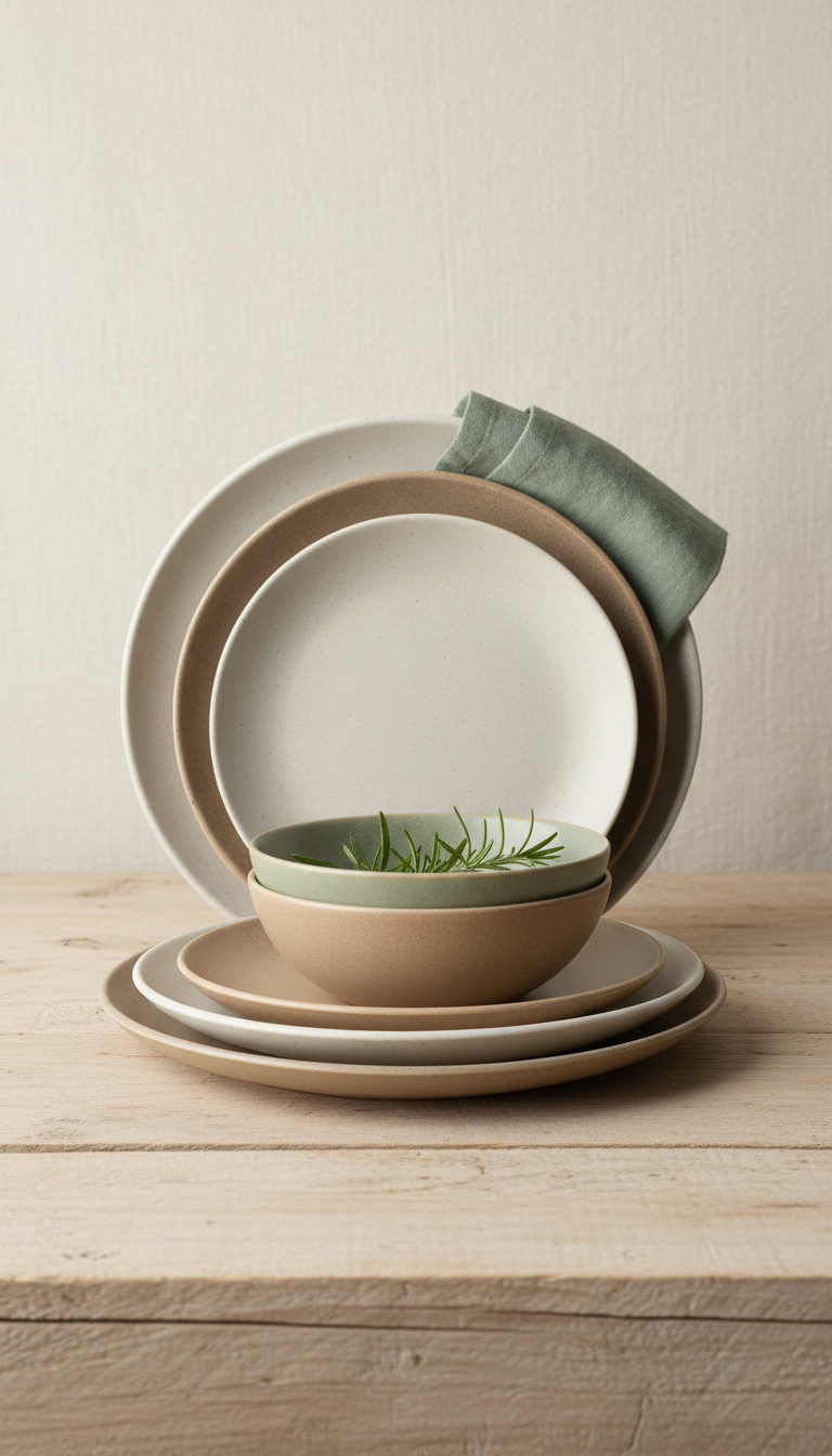 Matte Ceramic Dinner Plate