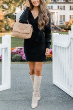 Stunncal Future Happiness Chelsea Wrap Sweater Dress