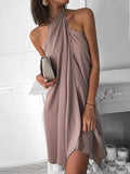 Stunncal Love Cross Neckline Dress