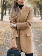 Stunncal One Button Khaki Coat